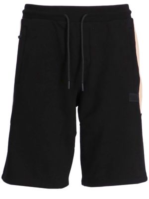 Karl Lagerfeld logo-appliqué drawstring shorts - Black