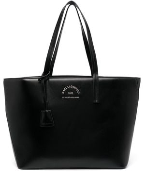 Karl Lagerfeld logo-lettering tote bag - Black