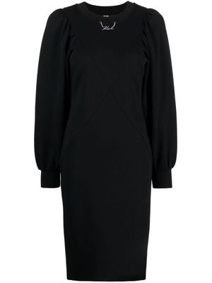 Karl Lagerfeld logo-patch dress - Black
