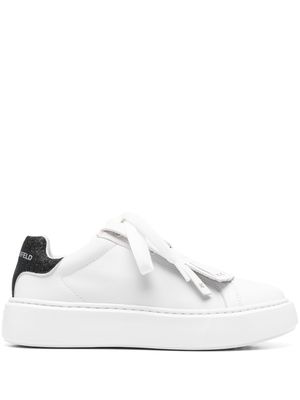 Karl Lagerfeld logo-patch sneakers - White