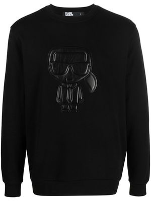 Karl Lagerfeld logo-patch sweatshirt - Black