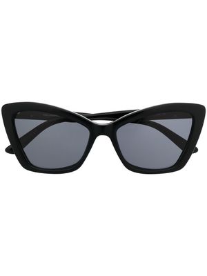 Karl Lagerfeld logo-print cat-eye sunglasses - Black