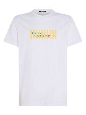 Karl Lagerfeld logo-print organic-cotton T-shirt - White