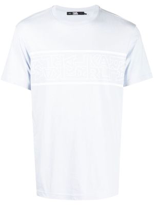 Karl Lagerfeld logo-print short-sleeve T-shirt - Blue