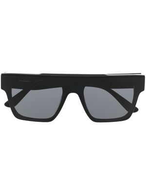 Karl Lagerfeld logo-print square-frame sunglasses - Black