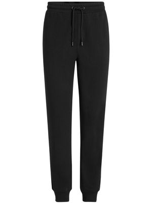 Karl Lagerfeld logo-print strap organic cotton track pants - Black