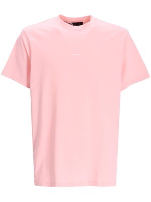 Karl Lagerfeld logo-print stretch-cotton T-shirt - Pink