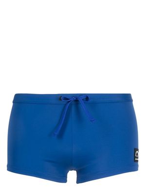 Karl Lagerfeld logo-print swimming trunks - Blue