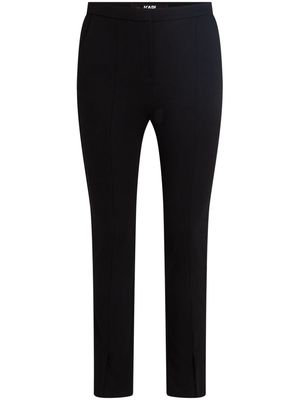 Karl Lagerfeld logo-stripe trousers - Black