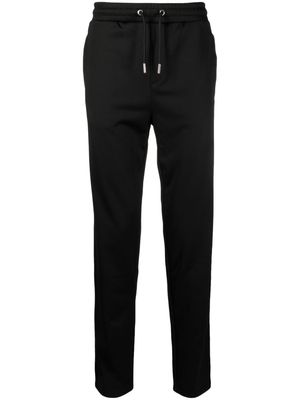 Karl Lagerfeld logo-tape drawstring track pants - Black