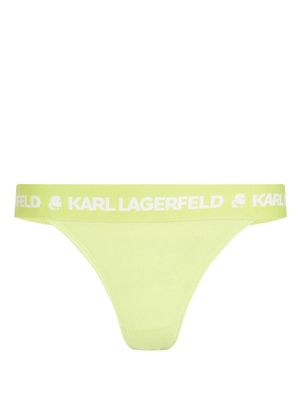 Karl Lagerfeld logo-waistband briefs - Green