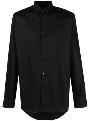 Karl Lagerfeld long-sleeved cotton shirt - Black