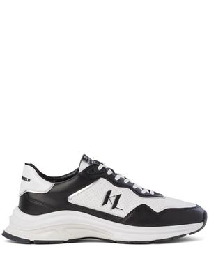 Karl Lagerfeld Lux Finesse two-tone leather sneakers - White
