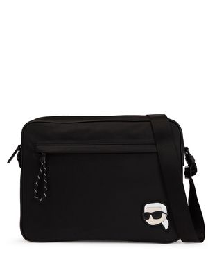 Karl Lagerfeld medium Ikonik messenger bag - Black