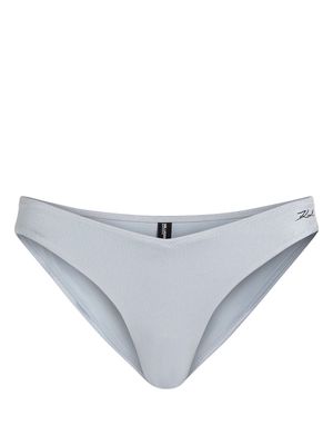 Karl Lagerfeld metallic bikini bottoms - Grey