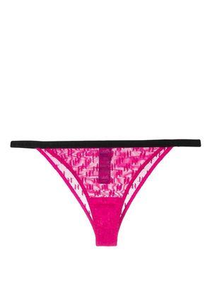 Karl Lagerfeld monogram brazilian briefs - Pink