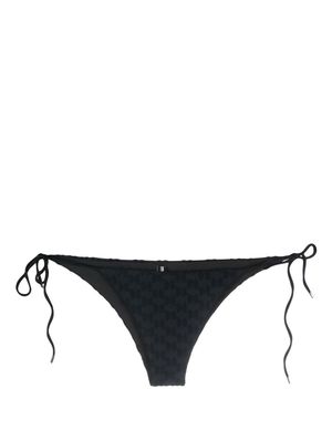 Karl Lagerfeld monogram-print bikini bottoms - Black