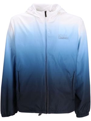 Karl Lagerfeld ombré-effect hooded jacket - Blue