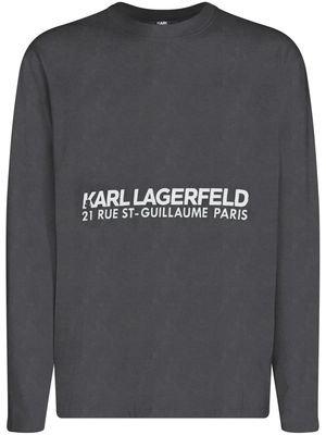 Karl Lagerfeld organic cotton crew neck sweatshirt - Grey