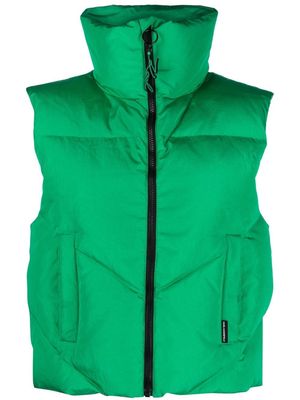 Karl Lagerfeld padded zip-up vest - Green