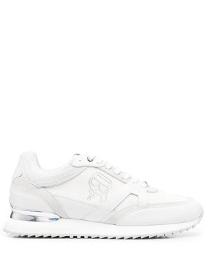 Karl Lagerfeld panelled low-top sneakers - White