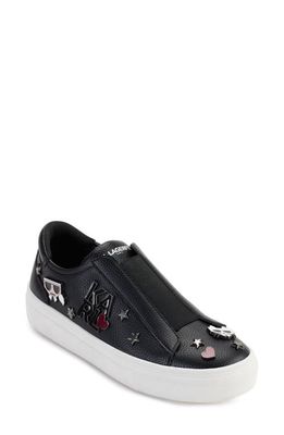 Karl Lagerfeld Paris Caitie Slip-On Sneaker in Black