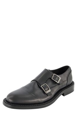 Karl Lagerfeld Paris Double Monk Strap Shoe in Black
