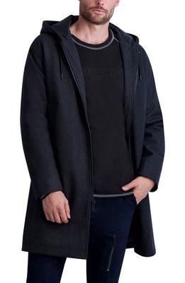 Karl Lagerfeld Paris Hooded Parka in Charcoal