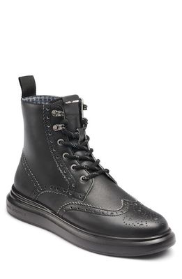 Karl Lagerfeld Paris Leather Boot in Black