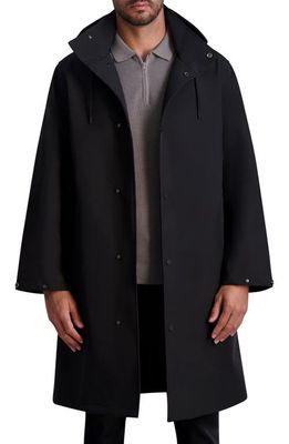 Karl Lagerfeld Paris Lightweight Oversize Coat in Black