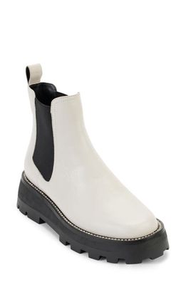 Karl Lagerfeld Paris Mayde Chelsea Boot in Soft White/Black