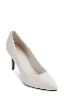 Karl Lagerfeld Paris Royale Pointed Toe Pump in Soft White