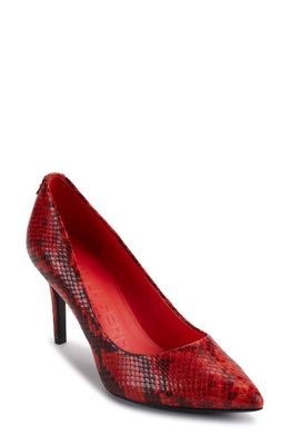 Karl Lagerfeld Paris Royale Pointed Toe Pump in Vermillon