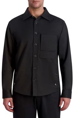 Karl Lagerfeld Paris Shirt Jacket in Black