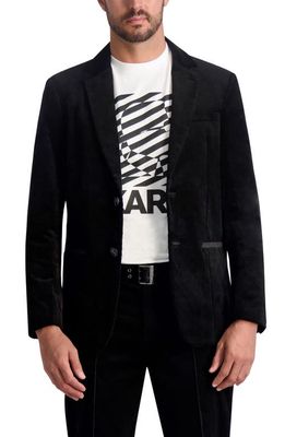 Karl Lagerfeld Paris Stretch Corduroy Sport Coat in Black