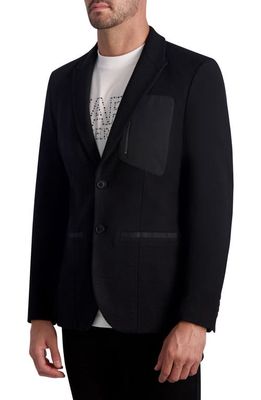 Karl Lagerfeld Paris Zip Pocket Sport Coat in Black
