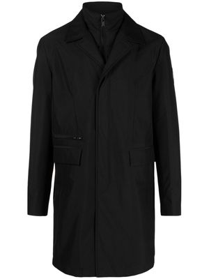 Karl Lagerfeld peak-lapels double-breasted coat - Black