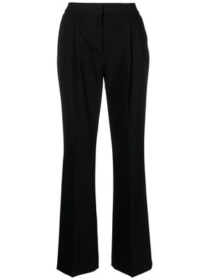 Karl Lagerfeld pleated-edge tailored trousers - Black