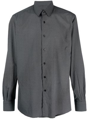 Karl Lagerfeld polka-dot long-sleeve shirt - Black
