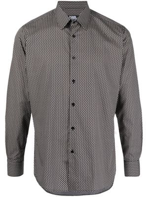 Karl Lagerfeld polka-dot print shirt - Black