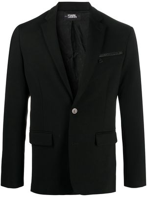Karl Lagerfeld Punto single-breasted blazer - Black