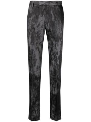 Karl Lagerfeld Road printed tapered-leg trousers - Grey