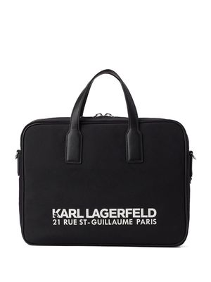 Karl Lagerfeld Rue St-Guillaume briefcase - Black