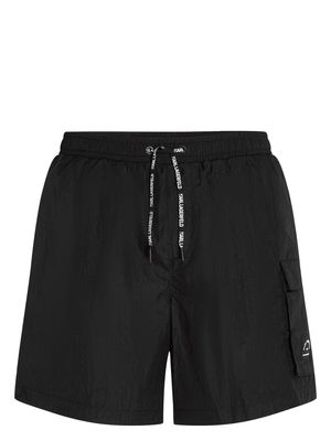 Karl Lagerfeld Rue St-Guillaume cargo swim shorts - Black