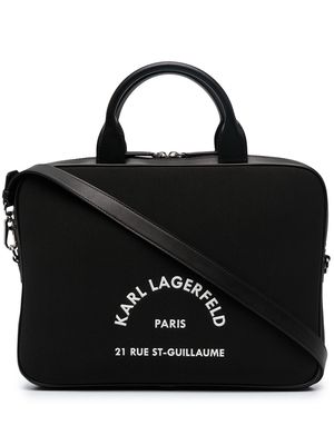 Karl Lagerfeld Rue St Guillaume laptop bag - Black