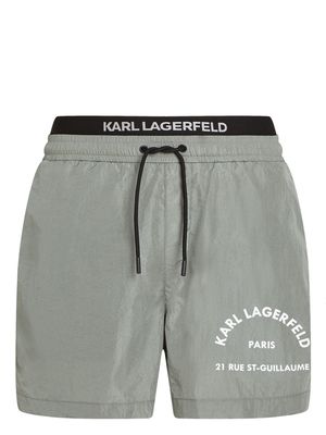 Karl Lagerfeld Rue St-Guillaume swim shorts - Grey