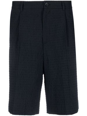 Karl Lagerfeld seersucker pinstripe shorts - Blue