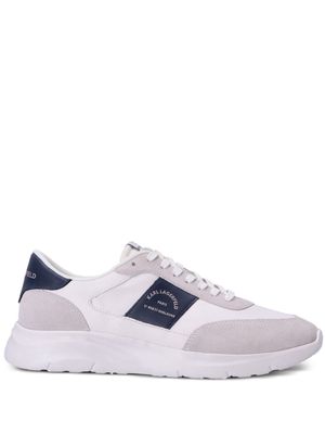 Karl Lagerfeld Serger leather sneakers - White