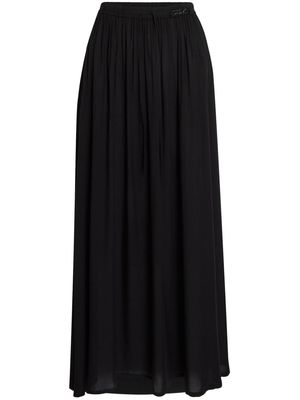 Karl Lagerfeld Signature maxi beach skirt - Black