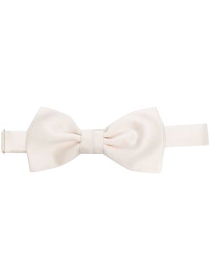 Karl Lagerfeld silk bow tie - White